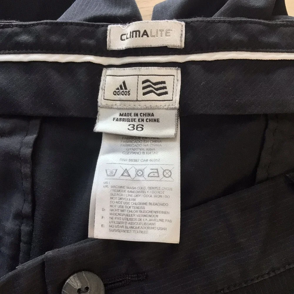 Adidas Climalite Mens Golf Shorts Black Size 36 Athletic‎ Performance Activewear